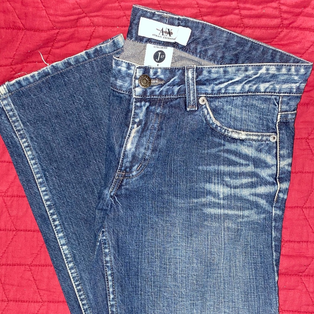 Armani Exchange Ultra Low Rise Jeans